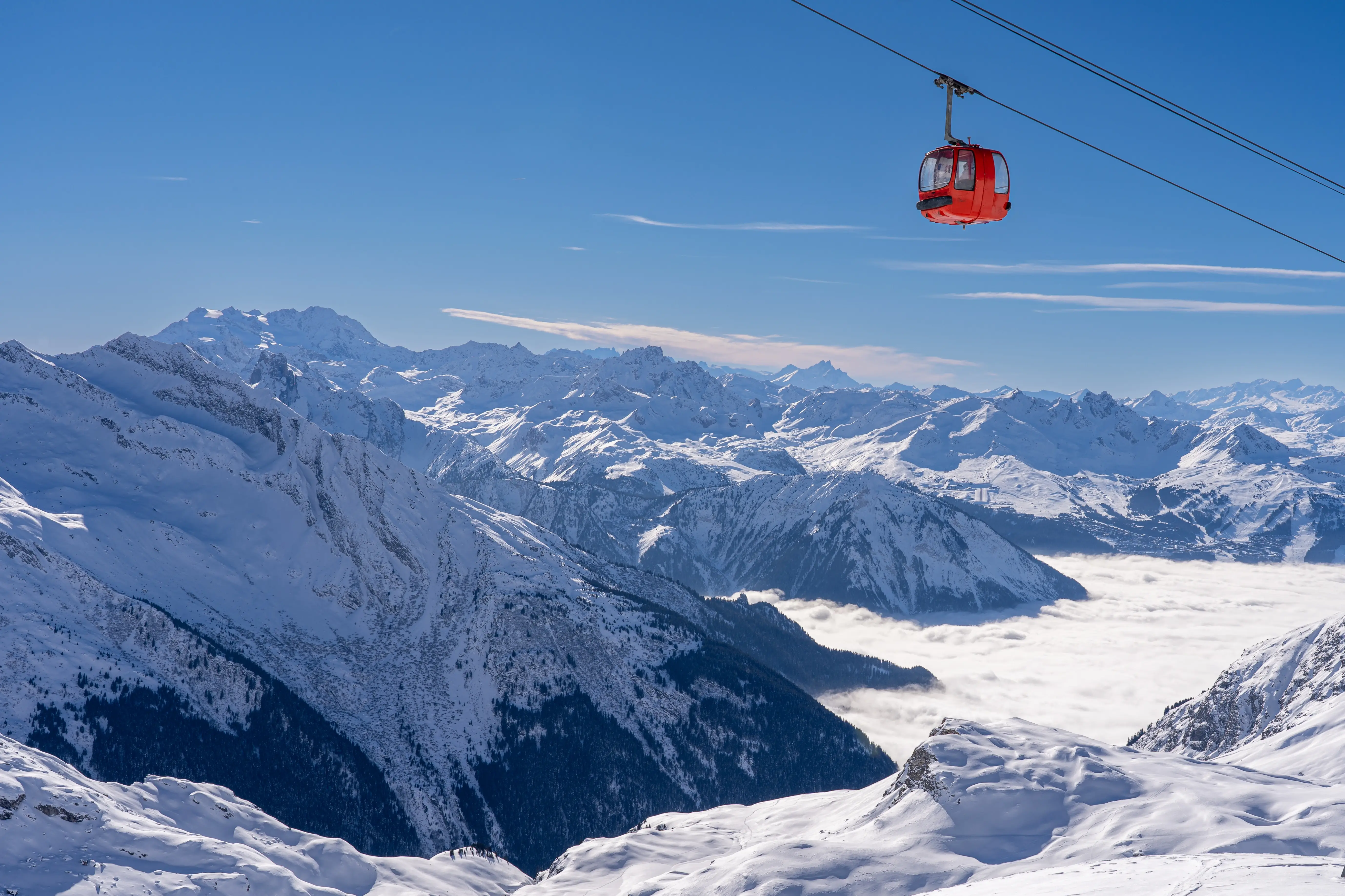 Vue panoramique des Arcs et du Vanoise Express